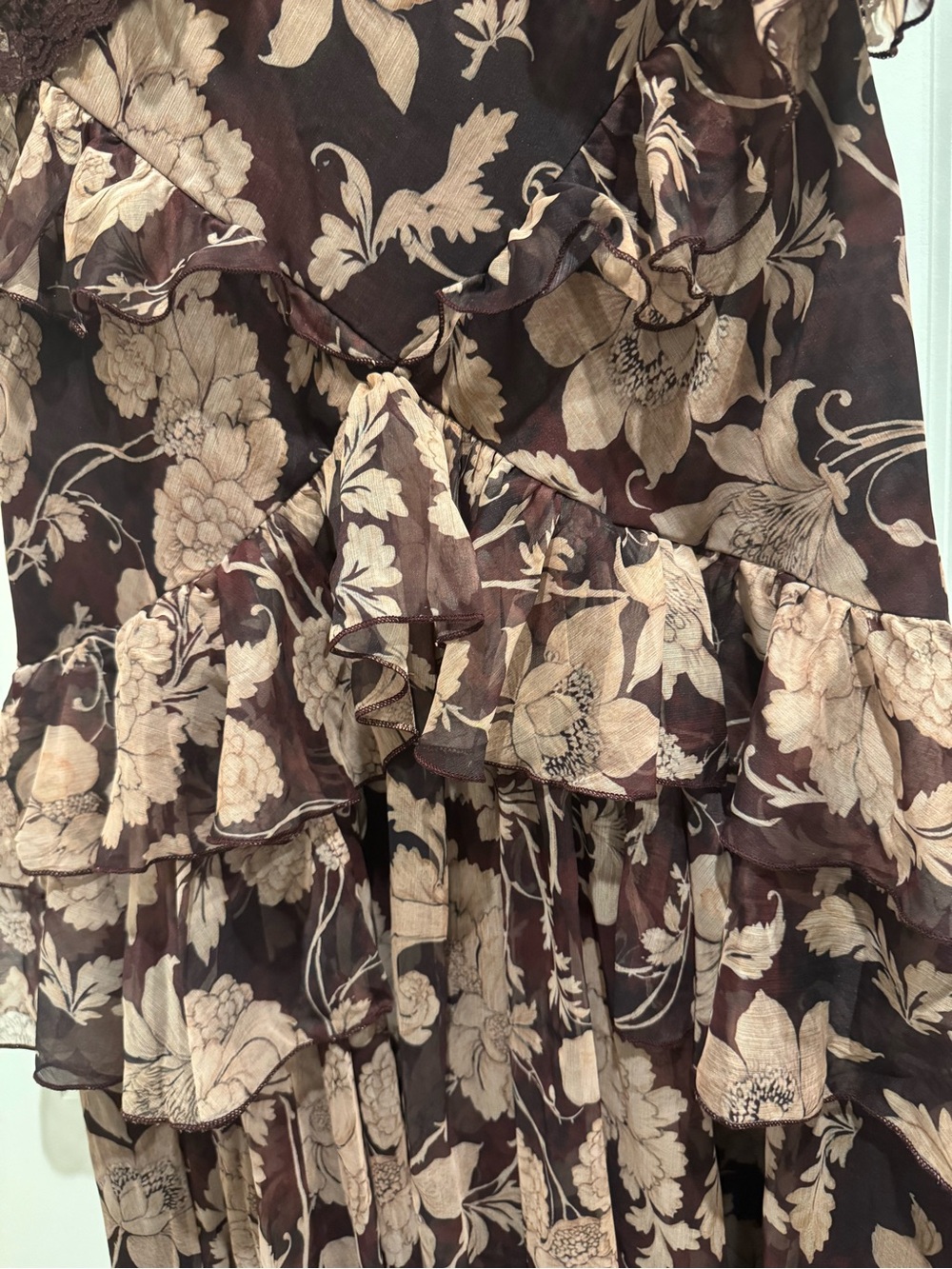 ASOS Floral Ruffle Dress - Picture 3 of 4